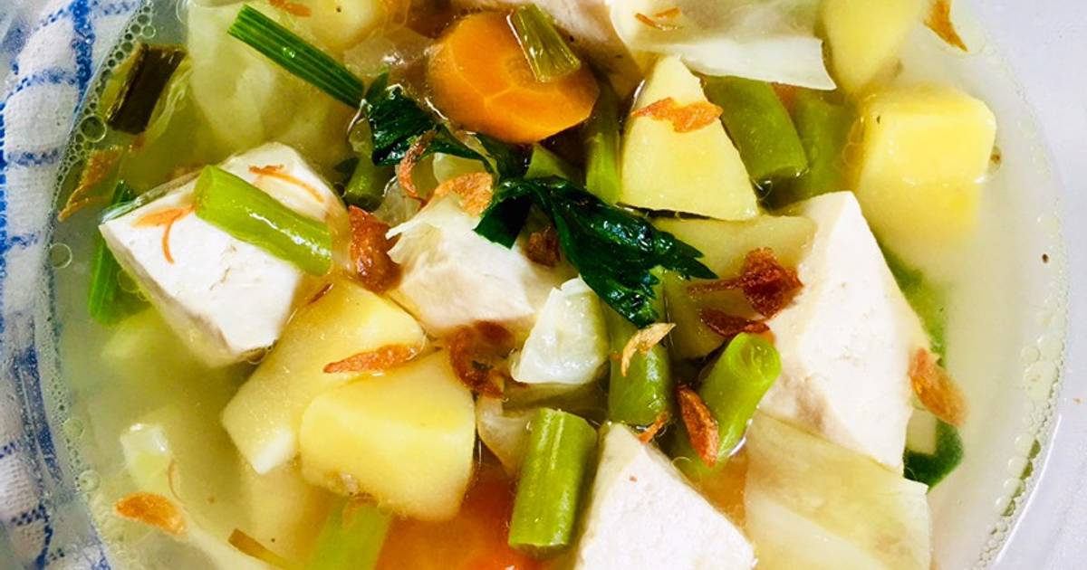 Resep Sayur Sup Tahu Putih Oleh Dyswea Cookpad