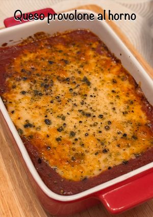 Una foto de Queso Provolone al horno