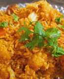 Soya nuggets veg pulao