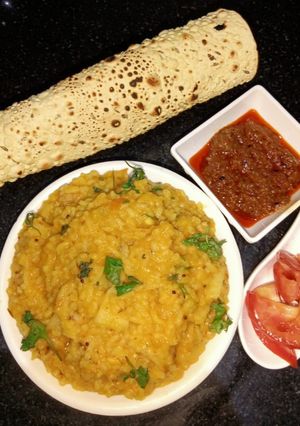 A picture of Moong Dal Khichadi.