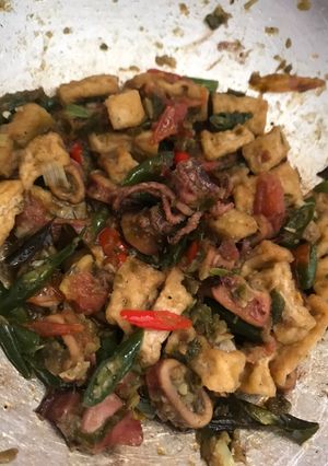 Foto resep Cumi Tahu Cabe Hijau