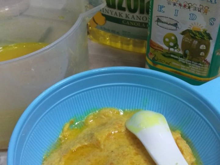 Langkah Gampang Membuat Resep Menu MPASI 6+ Bubur Soto Ayam Wortel yang Bikin Ngiler Anti Ribet, Mantap