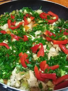 Una foto de Sancochon de pollo con verduras