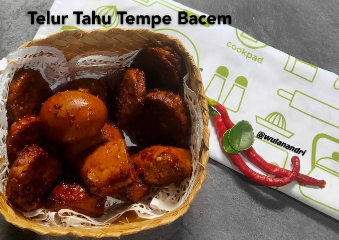 Telur Tahu Tempe Bacem Solo