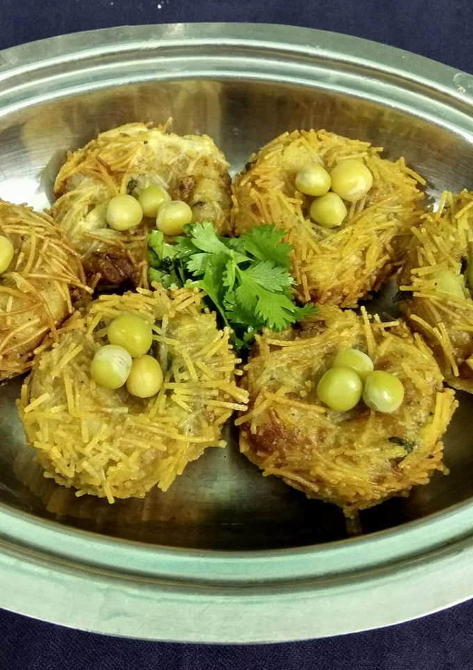 சேமியா கட் லெட்(பறவையின் கூடு) செய்முறை முக்கிய புகைப்படம்