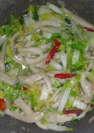 Foto resep Tumis Sawi Jamur