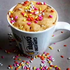 A picture of Candy Mug Cake (100th recipe) #mugcakeweek.