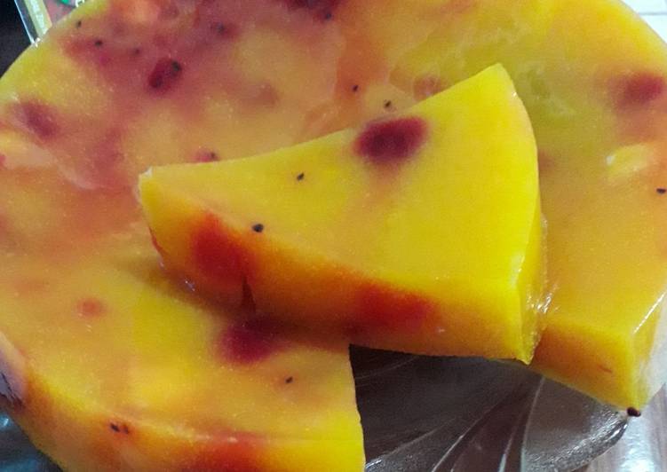 Resep Puding manggah buah naga, Enak