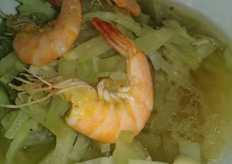 Resep Sayur Labu Siam udang yang mudah