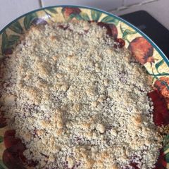 Cooking Apples and Damson Plums Crumble A picture of Cooking Apples and Damson Plums Crumble.
