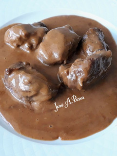 Una foto de Carrillera de cerdo en salsa crema de oloroso dulce