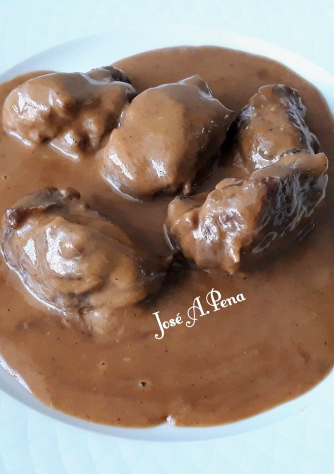 Una foto de Carrillera de cerdo en salsa crema de oloroso dulce