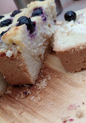 Una foto de Tarta de ricota con arándanos