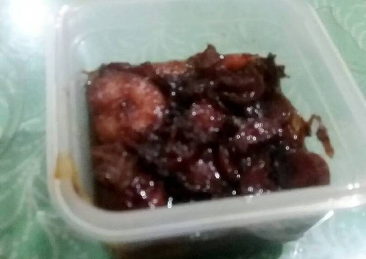 Udang sosis saus mentega