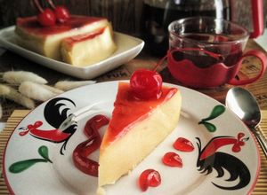 Foto resep Strawberry Cheese Cake Simple (No Mixer no Oven)