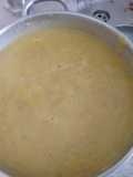 Puré de calabacín y champis