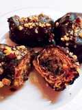 Baklava Rolls with Chocolate and Orange