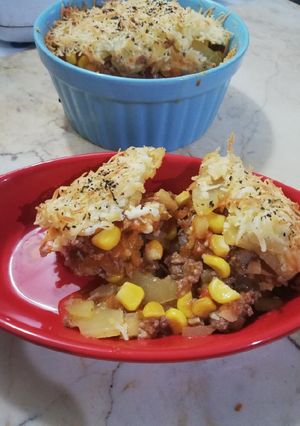 Foto resep Potato Au Gratin Bolognese Sauce