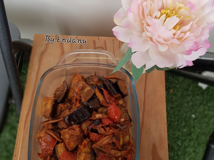 Anti Ribet, Membuat Sambal terong ungu dan teri (minim minyak goreng) Kekinian