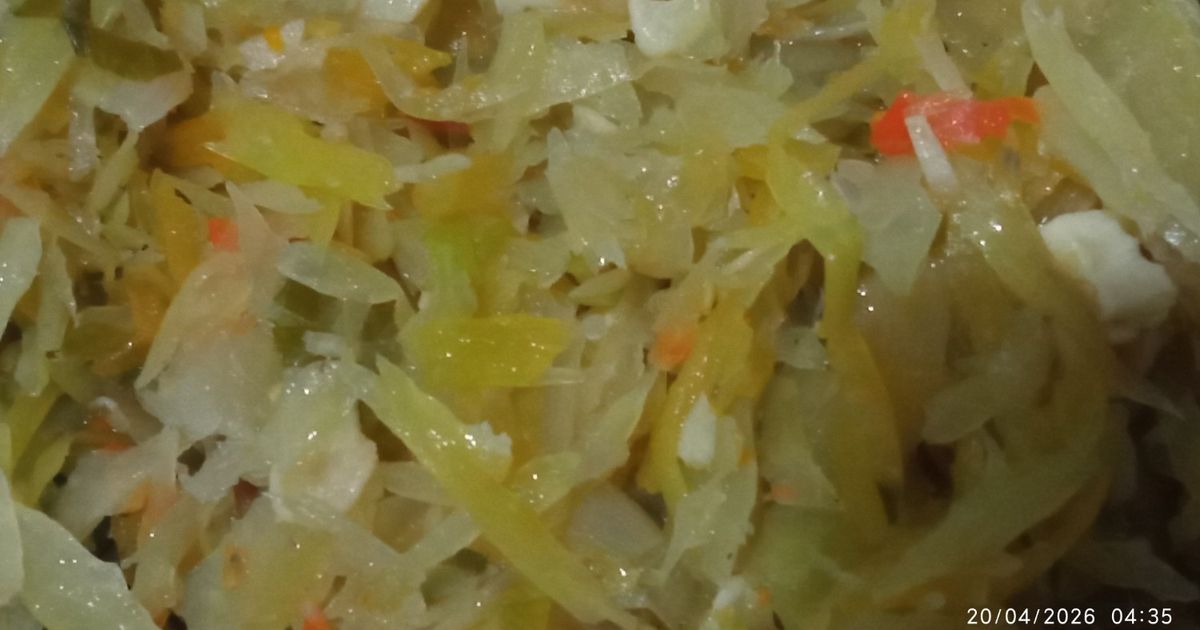 Tumis pepaya muda pedas gurih