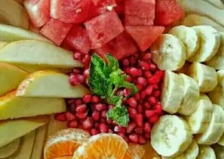 Recipe of Fresh Fruit Chaat in 27 Minutes for Family