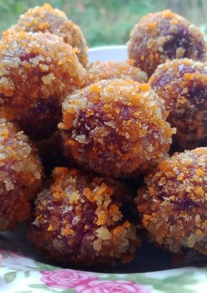 Foto resep Bola Bola Ubi Ungu tapi Gapake Isi ya😁