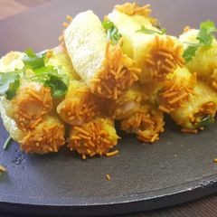 Fryums chaat A picture of Fryums chaat.