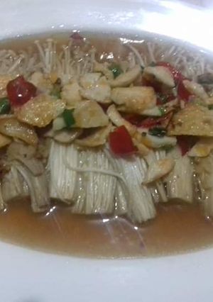 Foto resep Jamur Enoki Bakso Ikan
