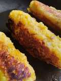 Rollitos de plátano maduro rellenos de bocadillo de guayaba y queso🍯🧀🍌