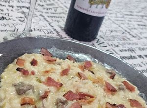 Foto de Risoto de Filé mignon com alho-poró aos quatro queijos
