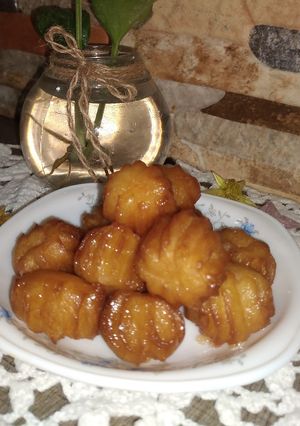 عکسی از دستور بامیه شیرینی همیشگی سفره افطار