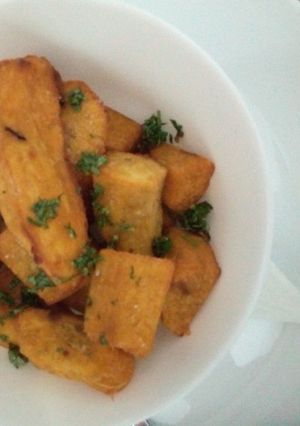 A picture of Fried sweet potatoes.