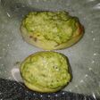 Papas rellena con crema de leche y brócoli