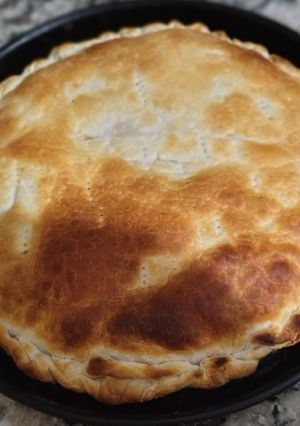 Una foto de Tarta de jamón y queso