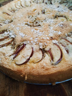 Una foto de Torta de manzanas y nueces
