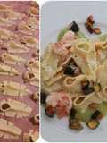 Crogoristas con gamberi e zucchine
