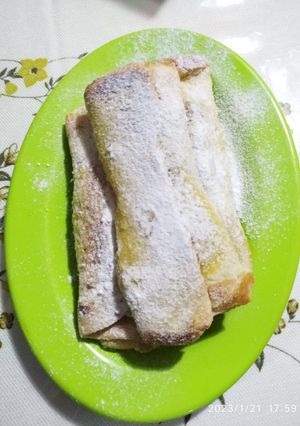 Foto resep Roti Panggang Gulung Pisang Coklat