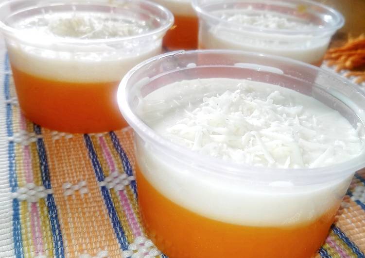 Resep 82.Puding Mangga Vla Super Creamy🥭🧀 yang Menggugah Selera