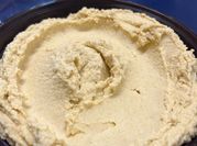 A picture of homemade hummus