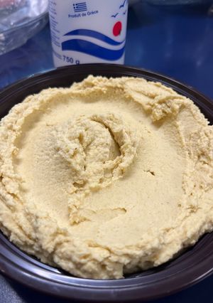 A picture of Homemade Hummus.