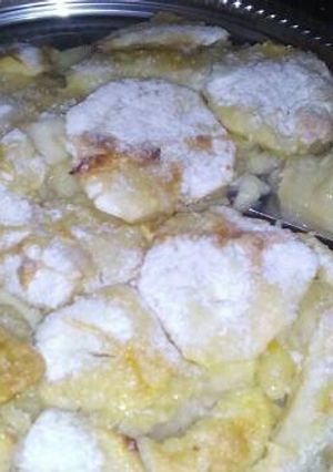 Una foto de Tarta de manzana seca