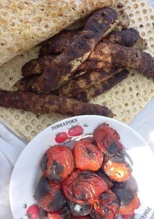 عکسی از دستور کباب کوبیده در طبیعت 😋😋