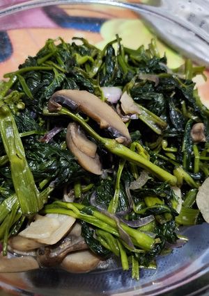 Foto resep Kangkung jamur