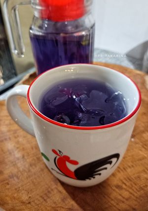 Foto resep Es Wedang Bunga Telang Lemon