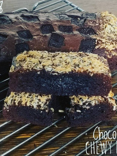 Foto resep Choco cheese chewy brownies