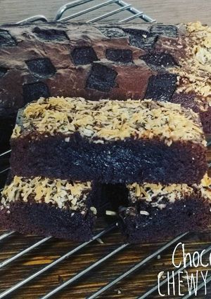 Foto resep Choco cheese chewy brownies