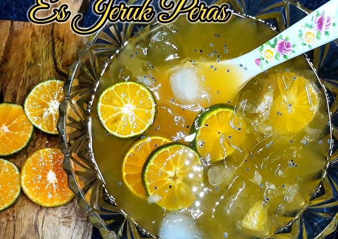 Standar Resep membuat Es jeruk peras  enak