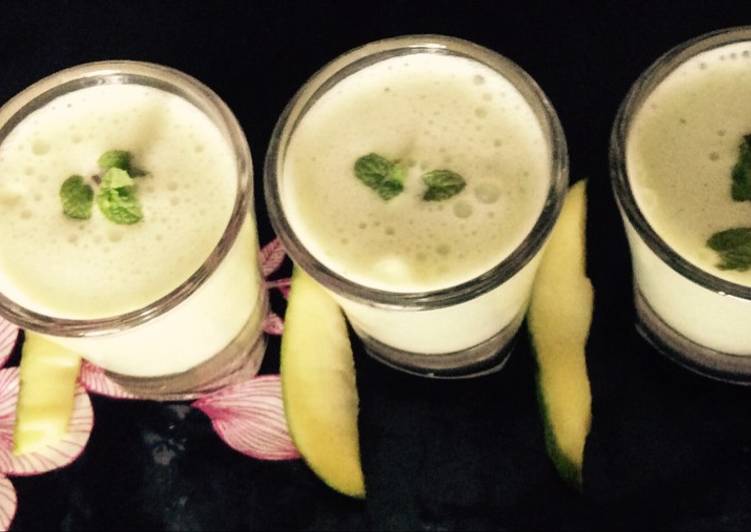 Step-by-Step Guide to Make Favorite Raw Mango curd sweet lassi