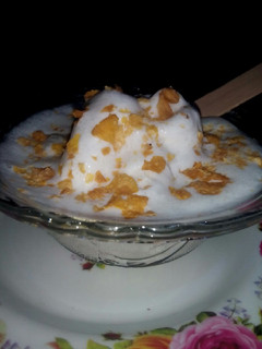 A picture of My coconut ice cream recipe.