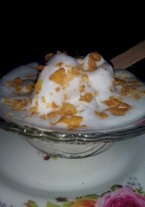 A picture of My coconut ice cream recipe.